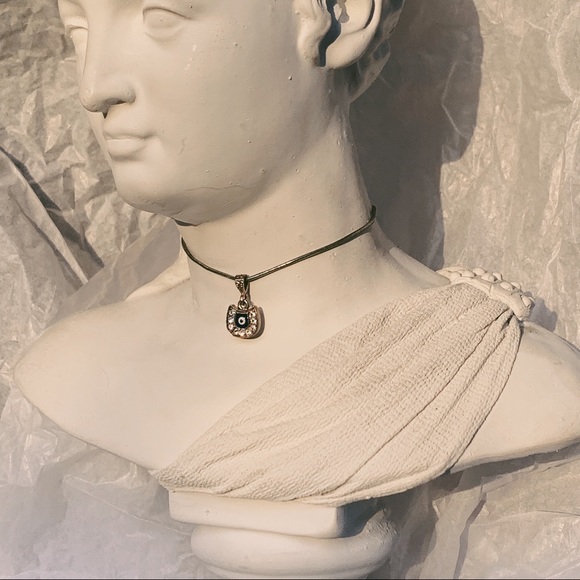 evil eye sparkly necklace charm - Picture 2 of 8